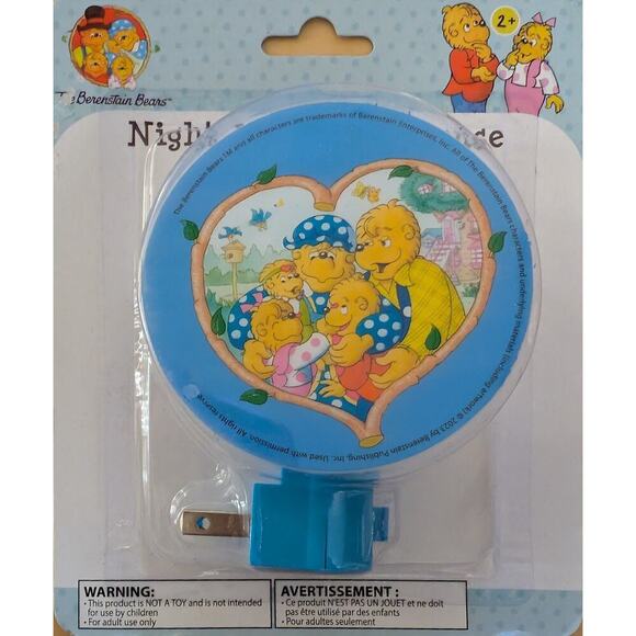 ♥️The Berenstain Bears Blue LED Nightlight - Picture 1 of 2
